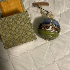 Handcrafted Cloisonné Kitty Keller Dartmouth Christmas Ornament